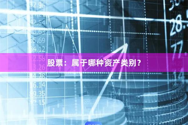 股票：属于哪种资产类别？