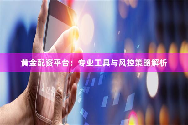 黄金配资平台：专业工具与风控策略解析